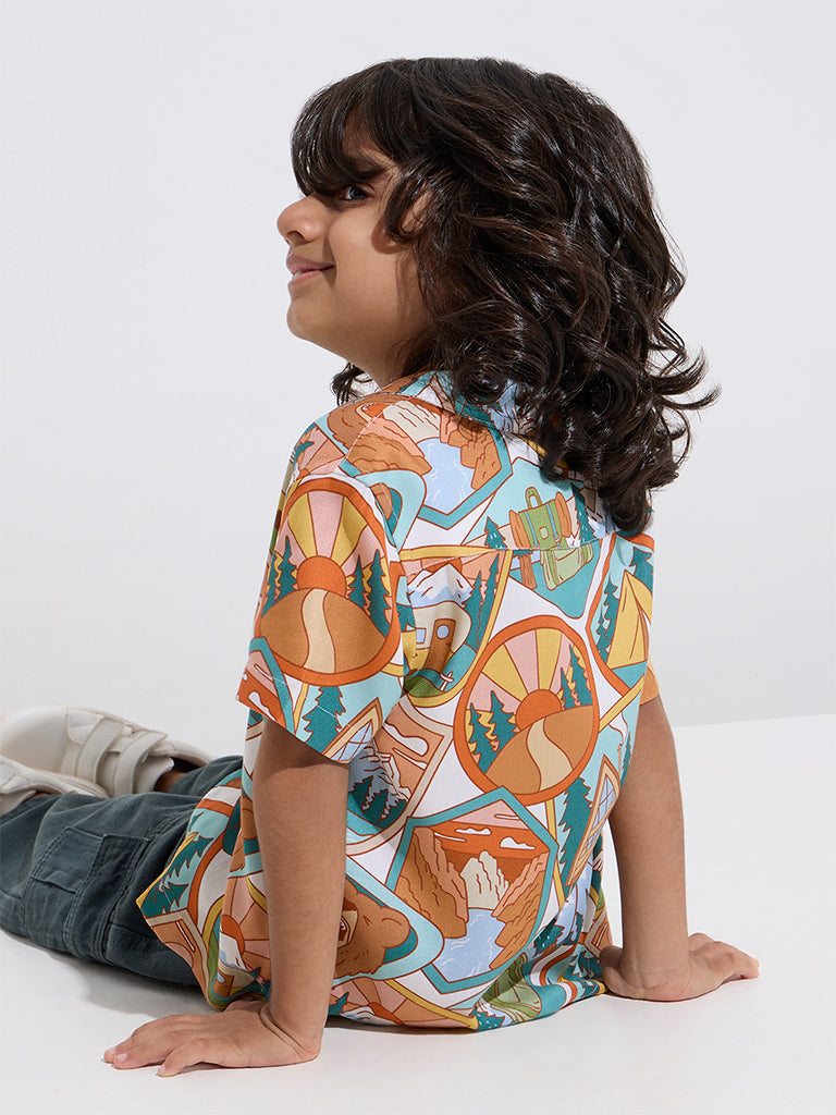 HOP Kids Multicolour Printed Shirt