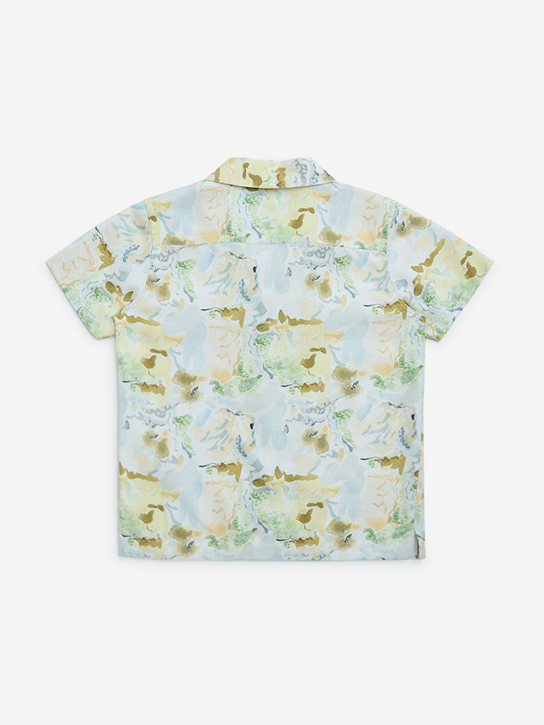 HOP Kids Multicolour Brushstroke Design Shirt