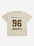 Y&F Kids Beige Text Design Cotton T-Shirt