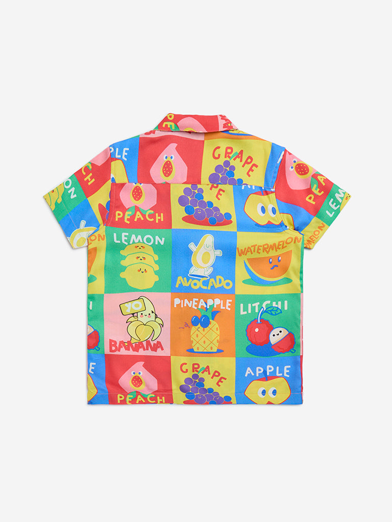 HOP Kids Multicolour Fruit Design Shirt