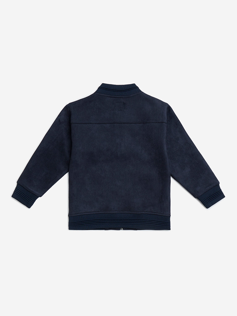 HOP Kids Navy Suede Jacket