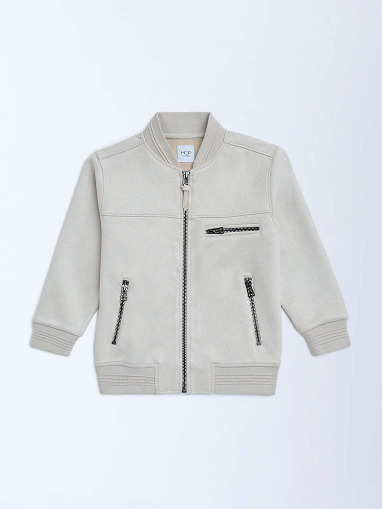HOP Kids Taupe Suede Jacket