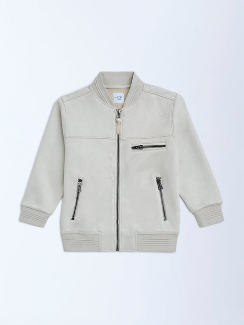 HOP Kids Taupe Suede Jacket