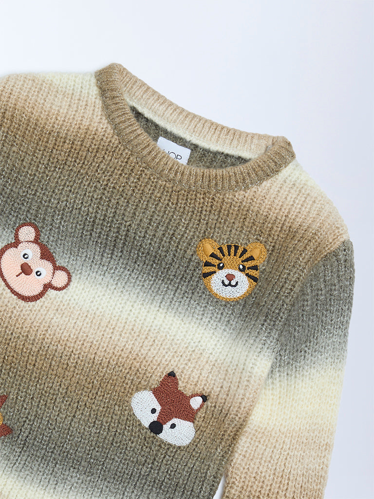 HOP Kids Brown Ombre Sweater