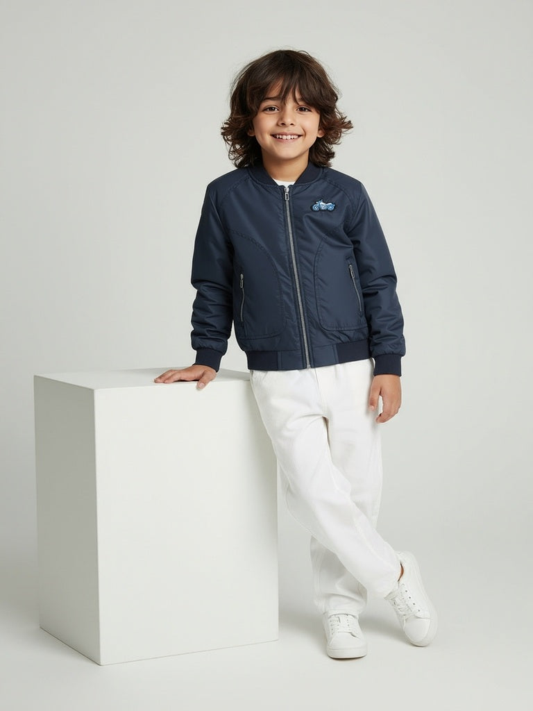 HOP Kids Navy Bomber Jacket
