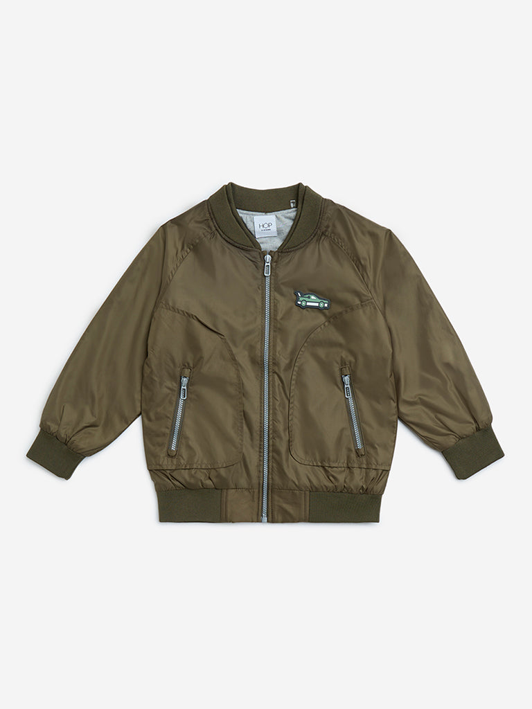 HOP Kids Olive Bomber Jacket