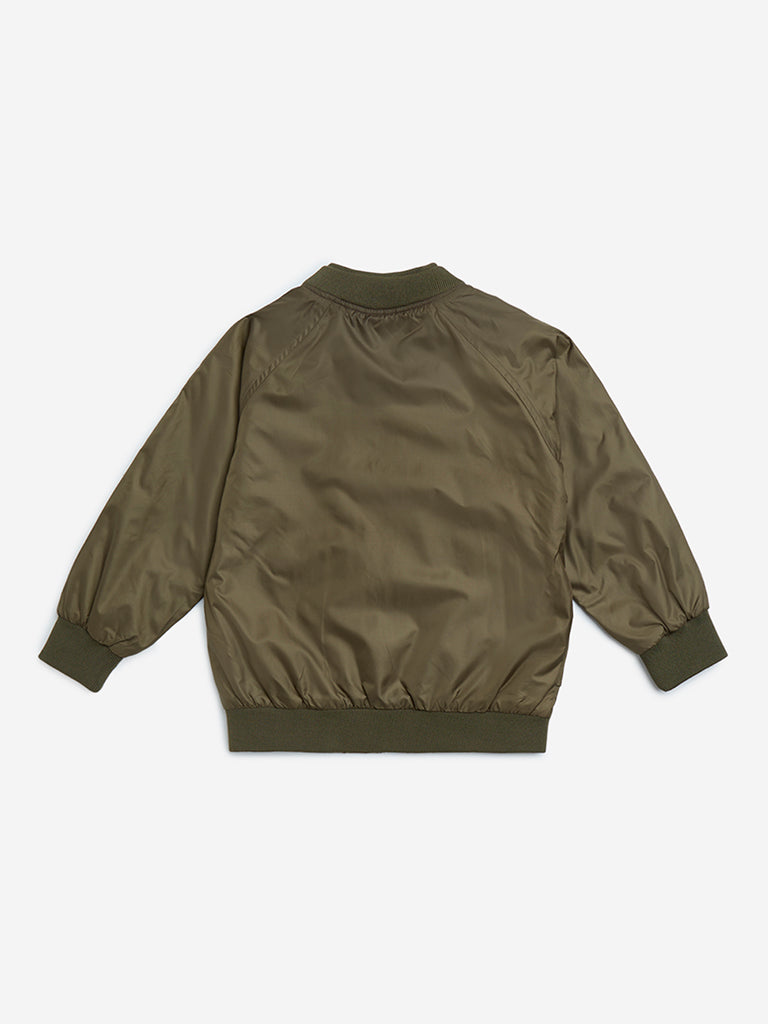 HOP Kids Olive Bomber Jacket