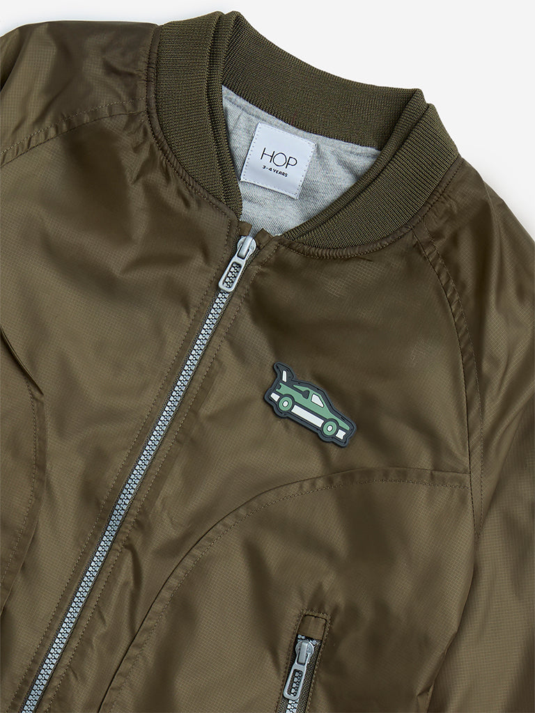HOP Kids Olive Bomber Jacket