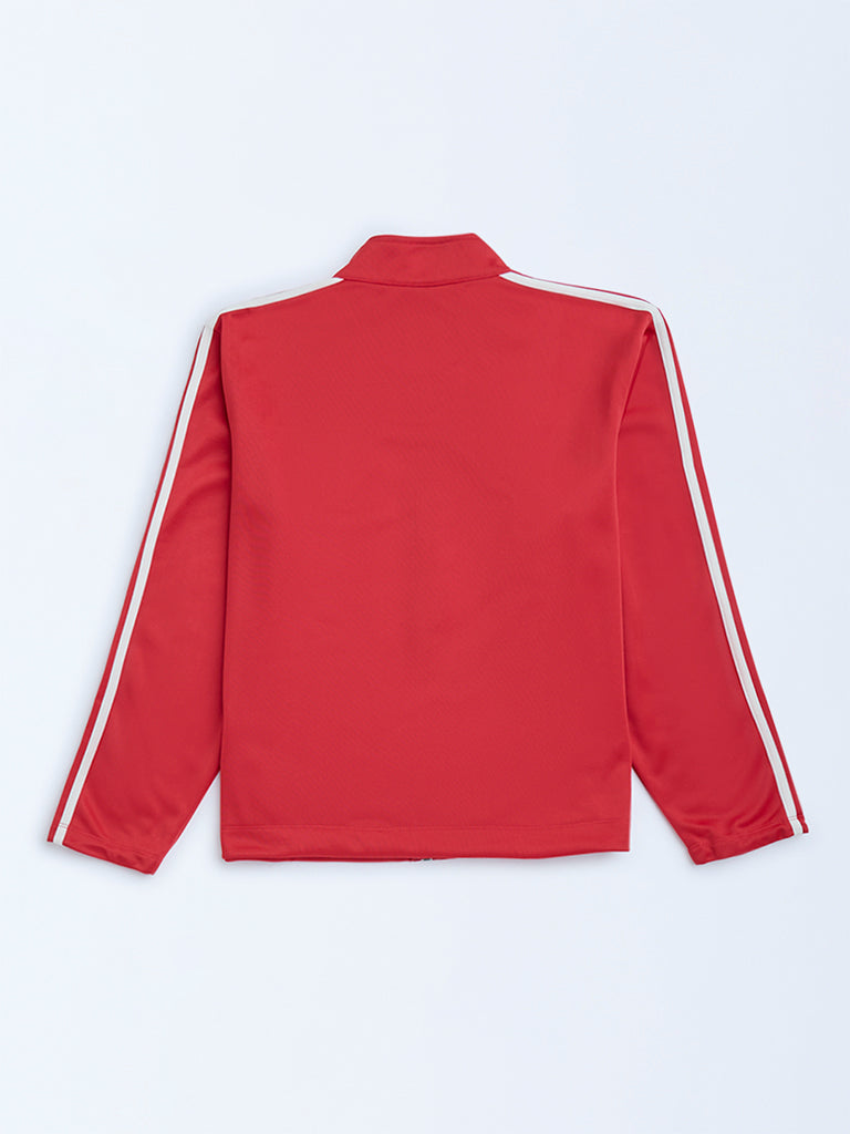 Y&F Kids Red Striped Jacket