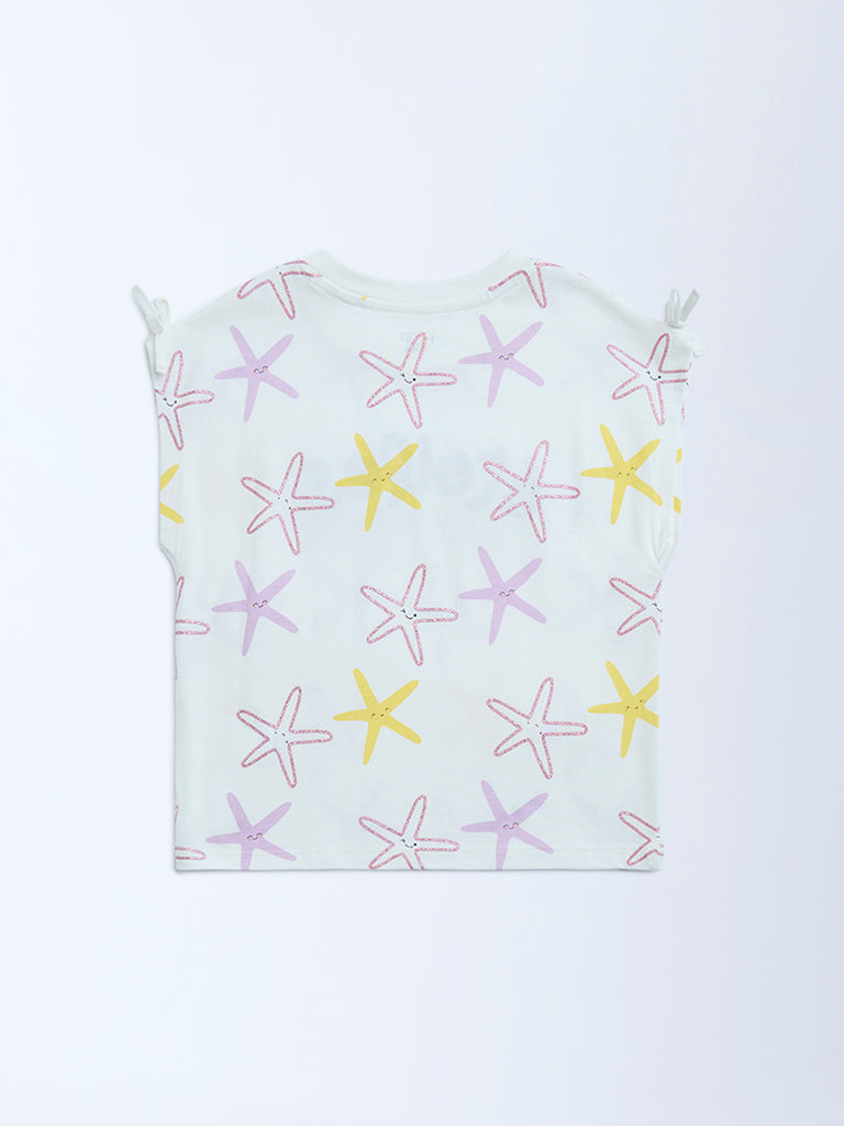 HOP Kids White Text Design Cotton Top