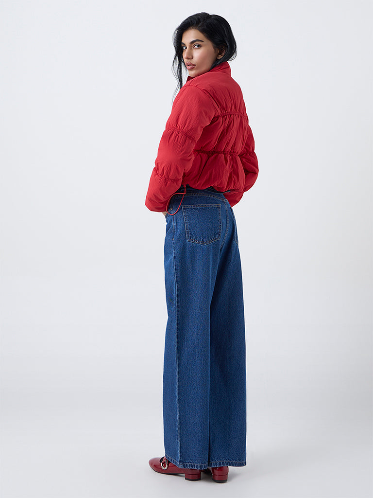 Nuon Red Puffer Jacket