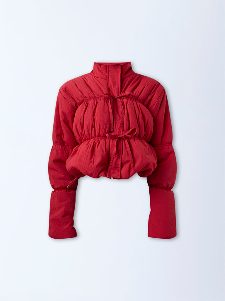 Nuon Red Puffer Jacket