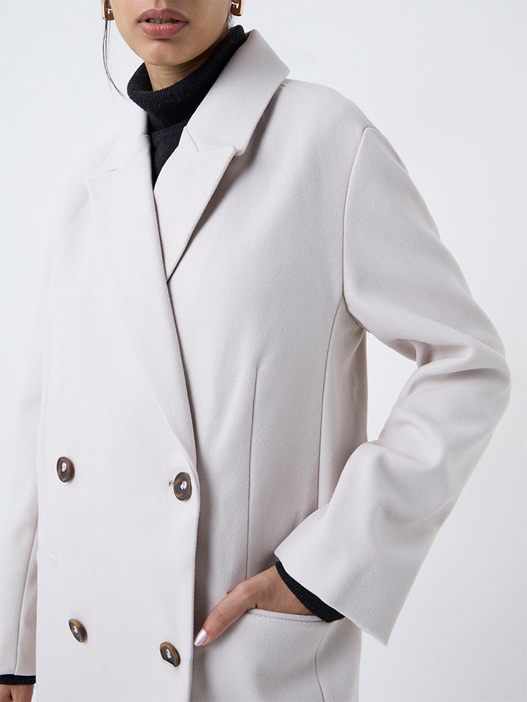 Wardrobe Beige Solid Coat