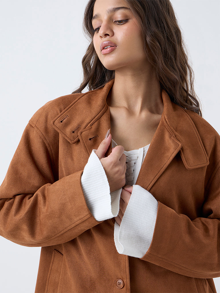LOV Tan Suede Jacket
