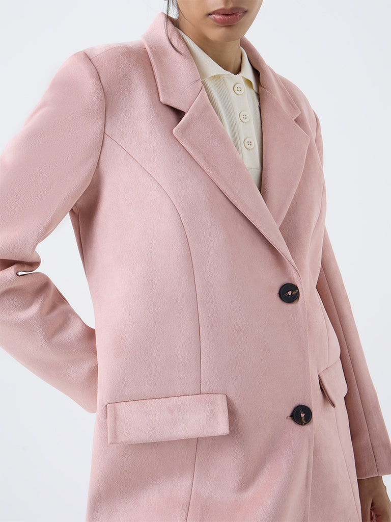 Wardrobe Dusty Pink Solid Coat