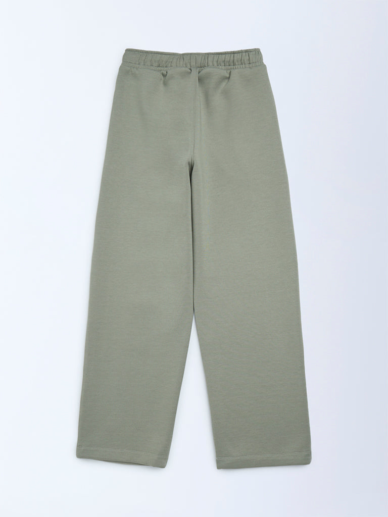 Y&F Kids Sage Printed Mid-Rise Pants