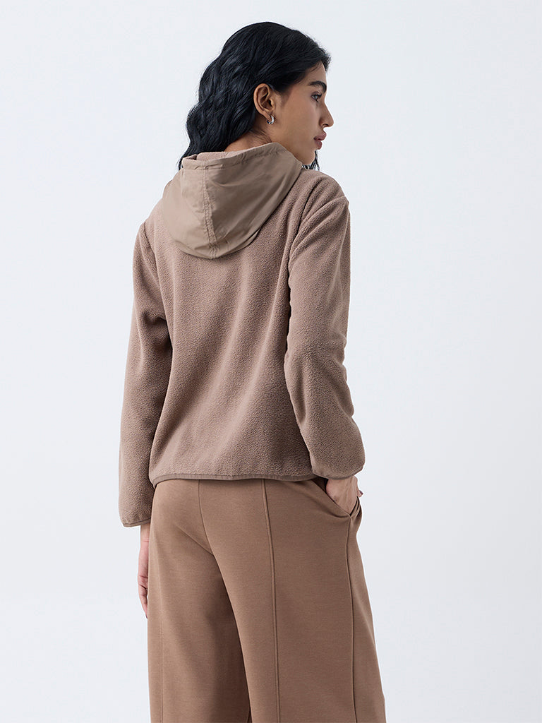 Studiofit Taupe Faux Fur Jacket