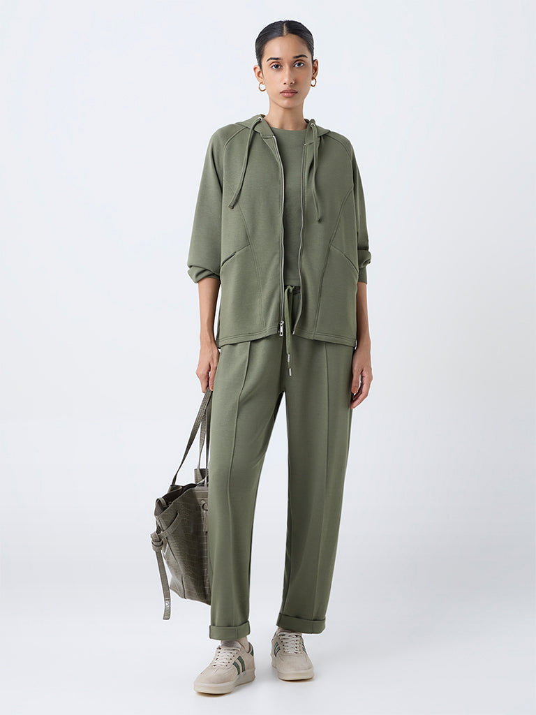 LOV Olive Hooded Jacket