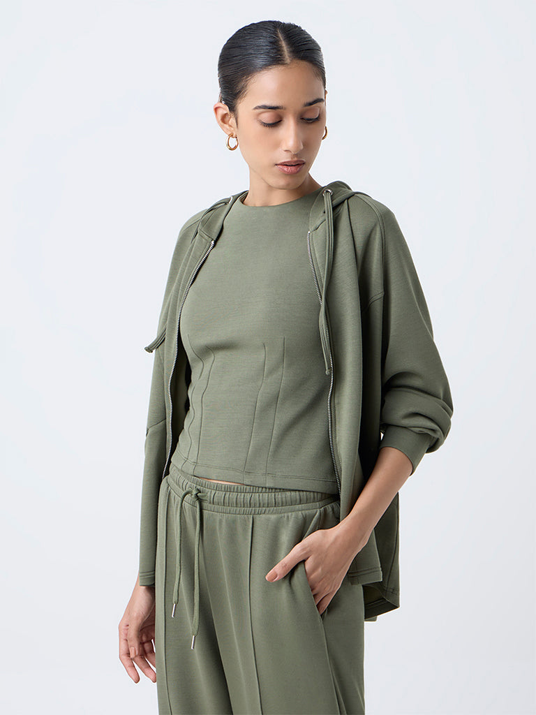 LOV Olive Hooded Jacket