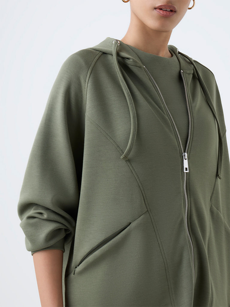 LOV Olive Hooded Jacket