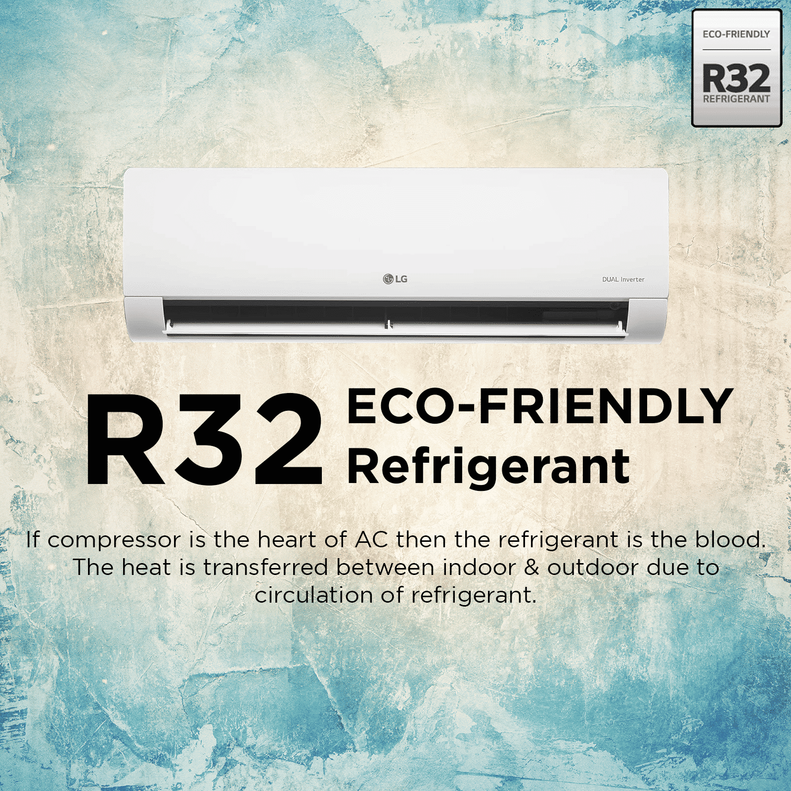 LG TS 6 in 1 Convertible 1.5 Ton 5 Star Dual Inverter Split AC with AI Technology (Copper Condenser, TS-Q19ANZE.AMLG)