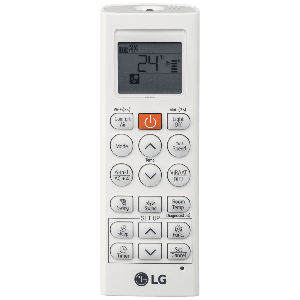 LG TS 6 in 1 Convertible 1.5 Ton 5 Star Dual Inverter Split AC with AI Technology (Copper Condenser, TS-Q19ANZE.AMLG)