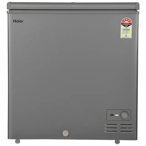 Haier Titanium 225 Litres 5 Star Single Door Deep Freezer (Stabilizer Free Operation, HFC-225SME5, Grey)