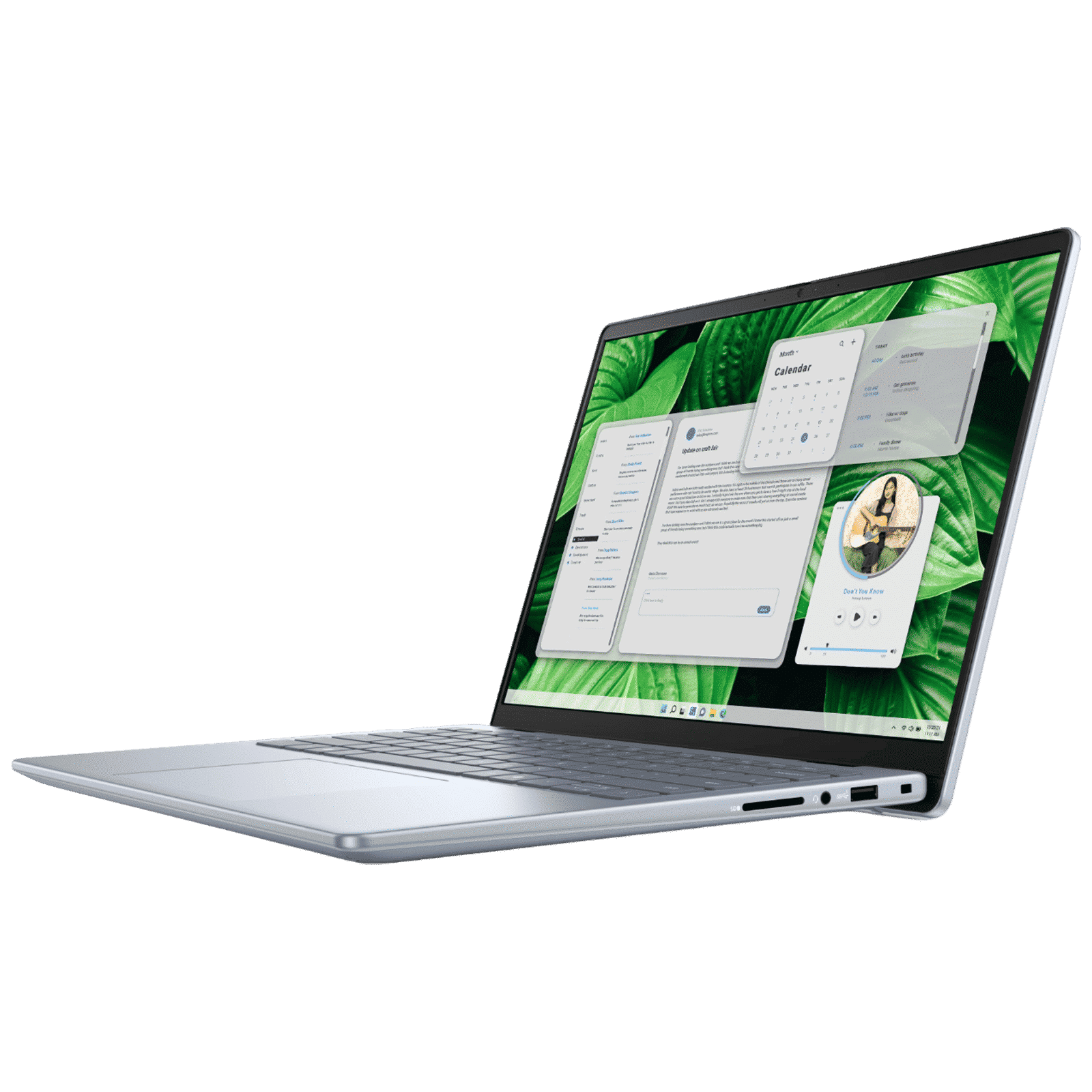DELL Inspiron 5445 AMD Ryzen 5 8540U 8th Gen Thin & Light Laptop (16GB, 512GB SSD, Windows 11 Home, 14 inch FHD Plus Display, MS Office 2021, Ice Blue, 1.61 KG)