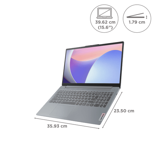 Lenovo IdeaPad Slim 3 15AMN8 AMD Ryzen 3 7320U Thin & Light Laptop (8GB, 512GB SSD, Windows 11 Home, 15.6 inch Full HD Display, MS Office 2024, Arctic Grey, 1.62 KG)