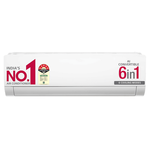 LG 6 in 1 Convertible 1.5 Ton 5 Star Dual Inverter Split AC with HD Filter (2025 Model, Copper Condenser, US-Q19ANZE.ANLG)
