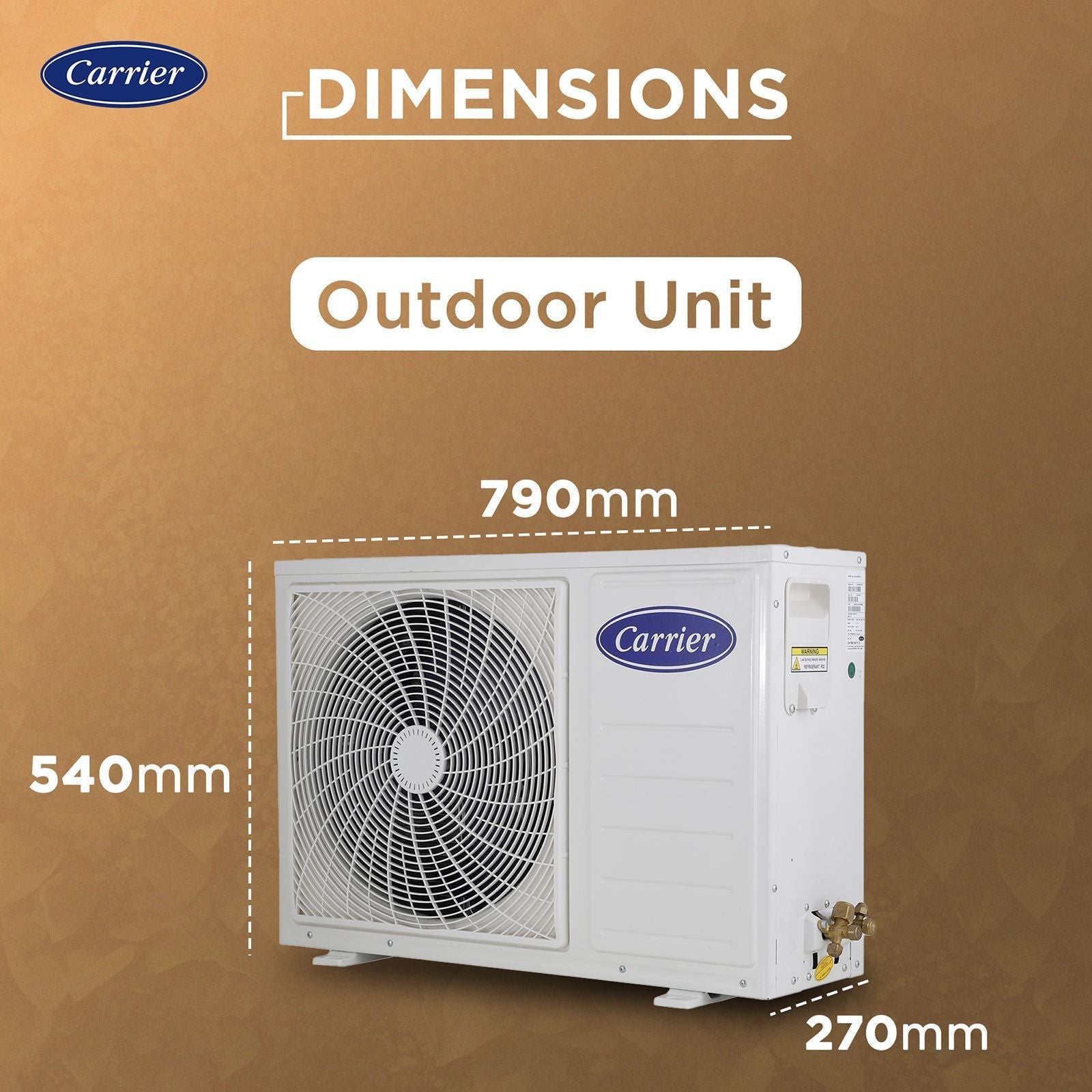 Carrier ESTER EDGE FXi 6 in 1 Convertible 1.5 Ton 5 Star Inverter Split Smart AC with Wi-Fi Supported (Copper Condenser, CAI19EE5R35W0)