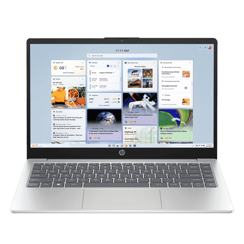 HP Core 14-gr0002TU Intel Core i5 13th Gen Thin & Light Laptop (16GB, 512GB SSD, Windows 11 Home, 14 inch, Full HD Display, MS Office Home 2024, Natural Silver, 1.40 KG)