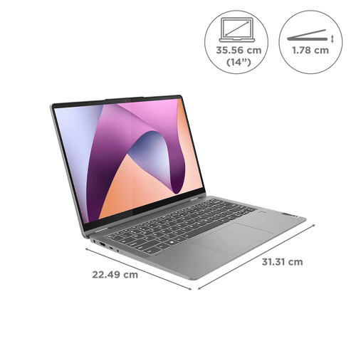 Lenovo IdeaPad Flex 5 14ABR8 AMD Ryzen 7 Touchscreen 2-in-1 Laptop (16GB, 512GB SSD, Windows 11 Home, 14 inch WUXGA IPS Display, MS Office Home 2024, 1.55 KG)