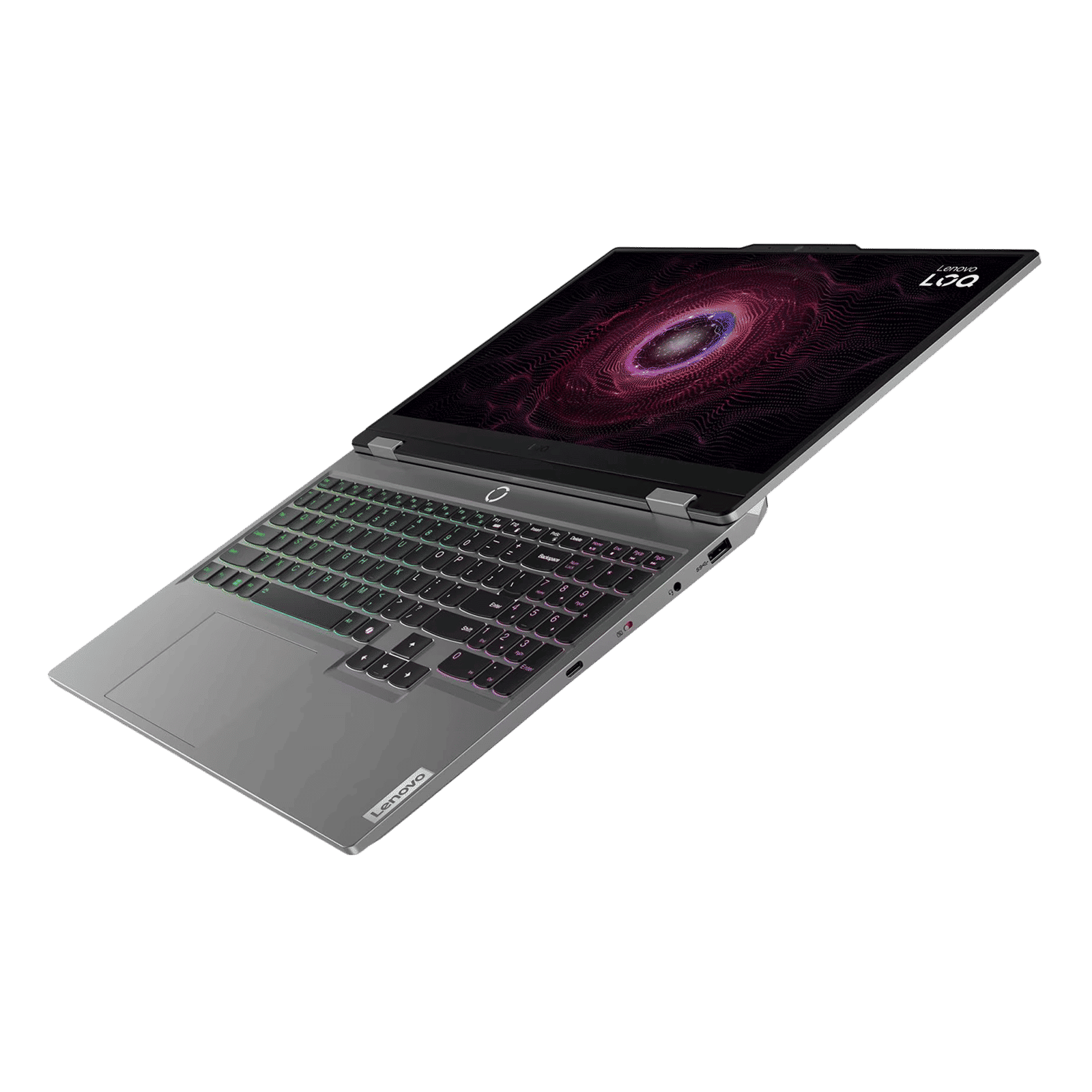 Lenovo LOQ 15ARP9 AMD Ryzen 5 Gaming Laptop (24GB, 512GB SSD, Windows 11 Home, 4GB Graphics, 15.6 inch 144 Hz Full HD IPS Display, NVIDIA GeForce RTX 3050A, MS Office Home 2024, Luna Grey, 2.38 KG)