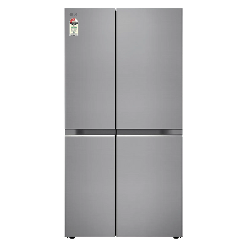 LG 650 Litres 3 Star Frost Free Side by Side Refrigerator (GL- B257HPZ3, Shiny  Steel)