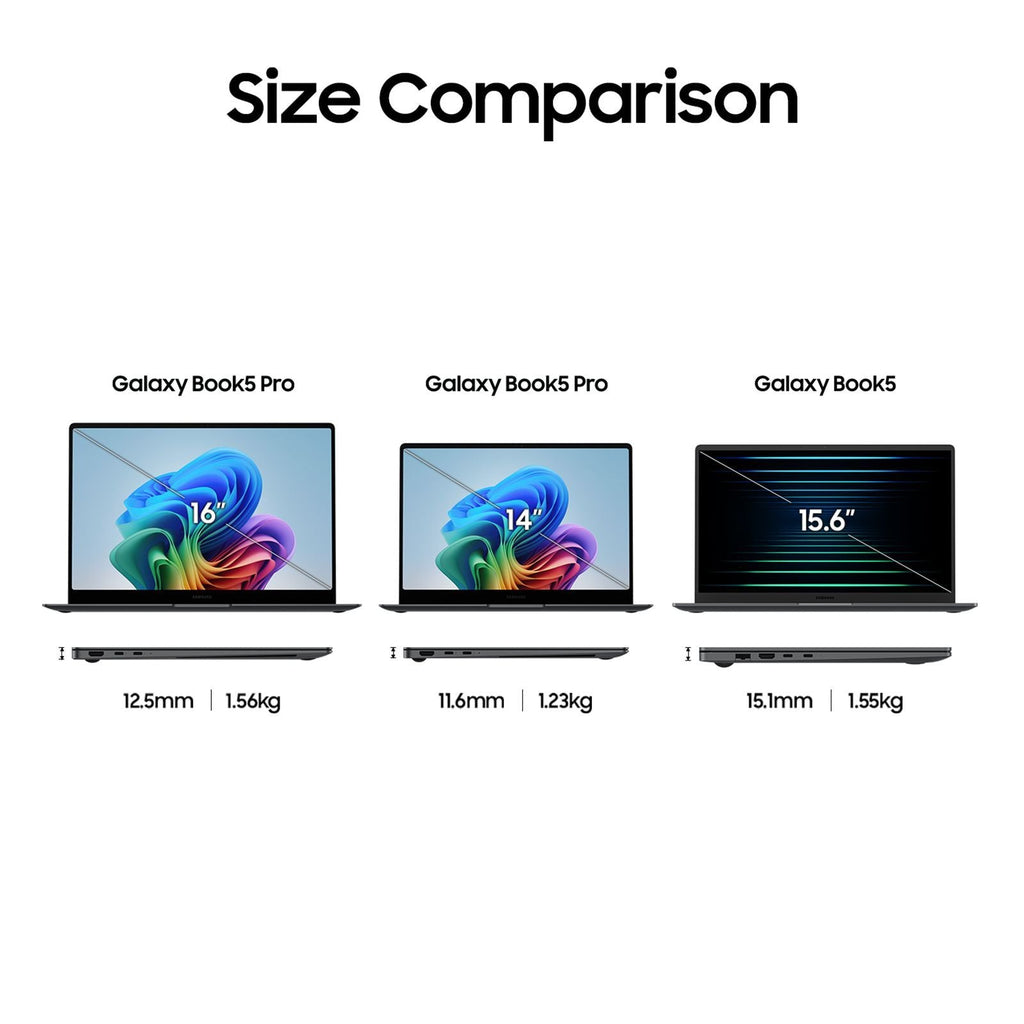 SAMSUNG Galaxy Book5 Intel Core Ultra 7 Thin & Light Laptop (16GB, 512GB SSD, Windows 11 Home, 15.6 inch Full HD IPS Display, MS Office Home 2024, Gray, 1.55 KG)