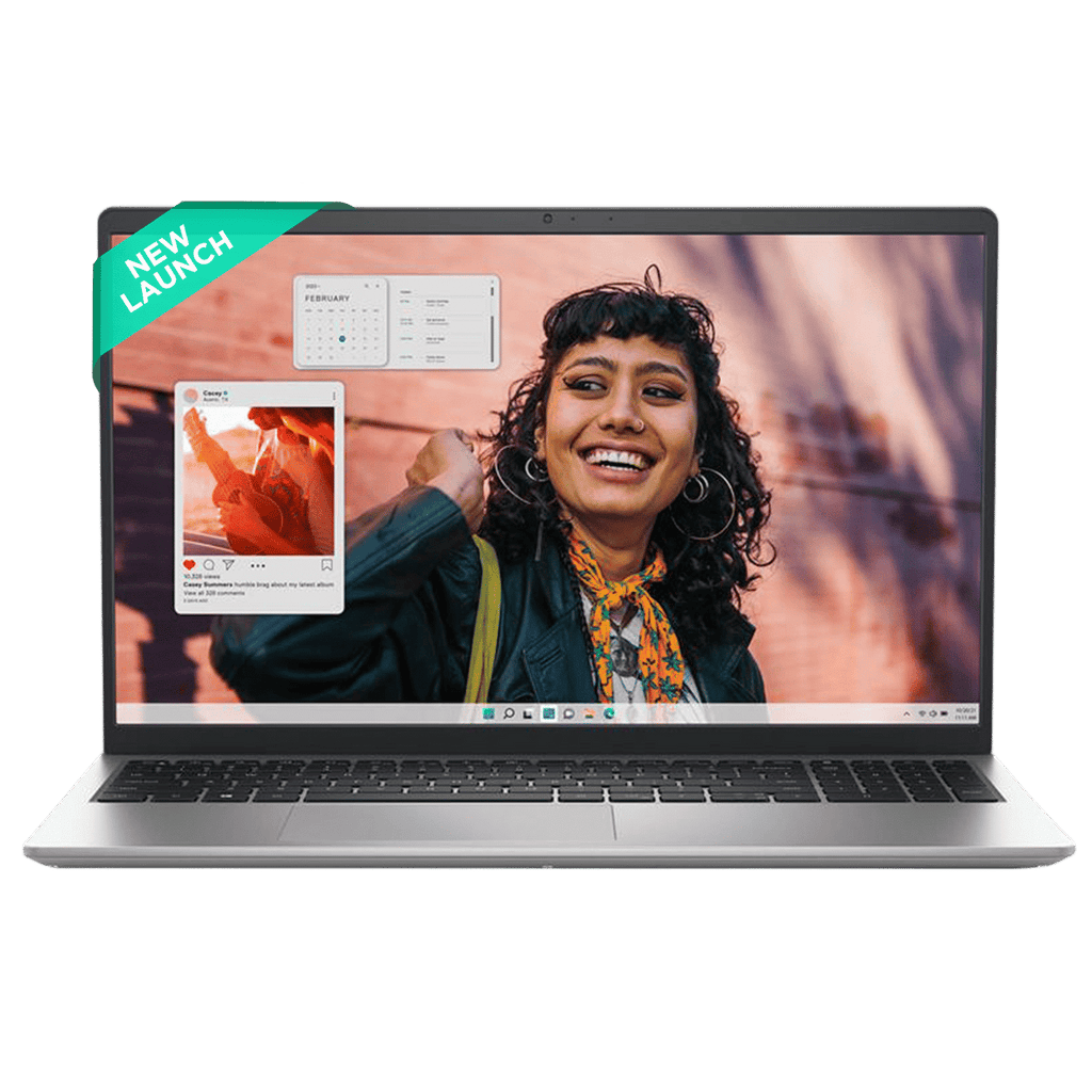 DELL DC 15250 Intel Core 3 Thin & Light Laptop (8GB, 512GB SSD, Windows 11, 15.6 inch Full HD Display, MS Office Home 2024, Platinum Silver, 1.66 KG)