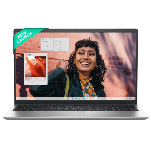 DELL DC 15250 Intel Core 3 Thin & Light Laptop (8GB, 512GB SSD, Windows 11, 15.6 inch Full HD Display, MS Office Home 2024, Platinum Silver, 1.66 KG)