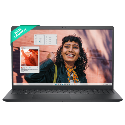 DELL Inspiron 15 Intel Core i5 13th Gen Thin & Light Laptop (8GB, 512GB SSD, Windows 11 Home, 15.6 inch Full HD IPS Display, MS Office Home, Carbon Black, 1.62 KG)