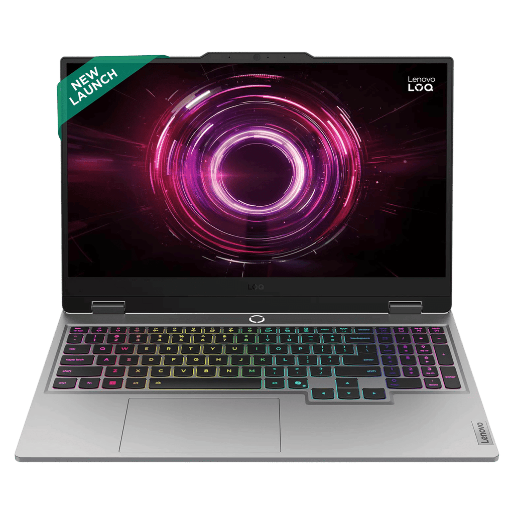 Lenovo LOQ 15AHP10 AMD Ryzen 7 Gaming Laptop (16GB, 1TB SSD, Windows 11 Home, 8GB Graphics, 15.6 Inch 144 Hz Full HD IPS Display, NVIDIA GeForce RTX 5060, MS Office Home 2024, Luna Grey, 2.4 KG)