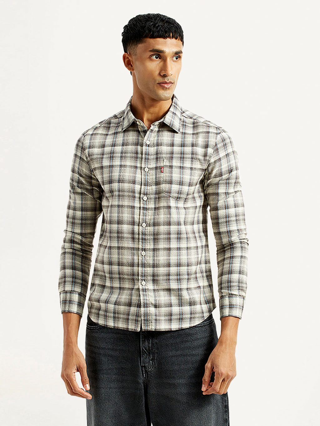 Men's Checkered Multi Color Slim Fit Shirt