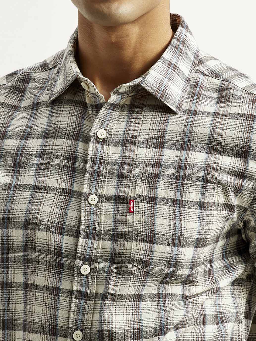 Men's Checkered Multi Color Slim Fit Shirt