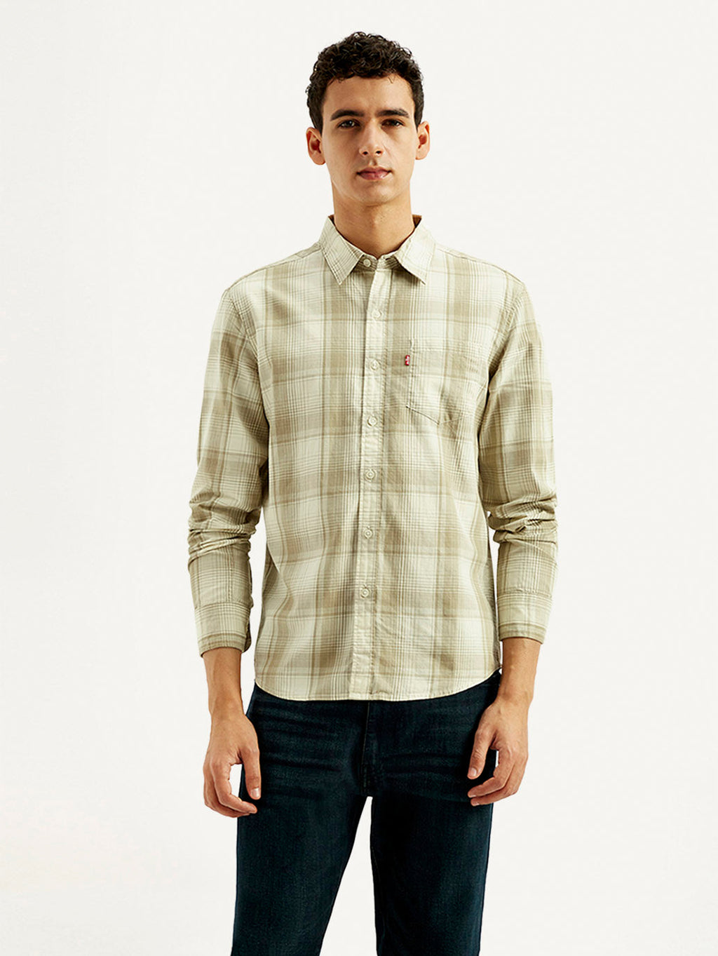 Men's Plaid Slim Fit Shirt