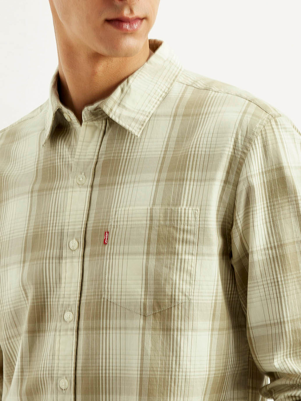 Men's Plaid Slim Fit Shirt