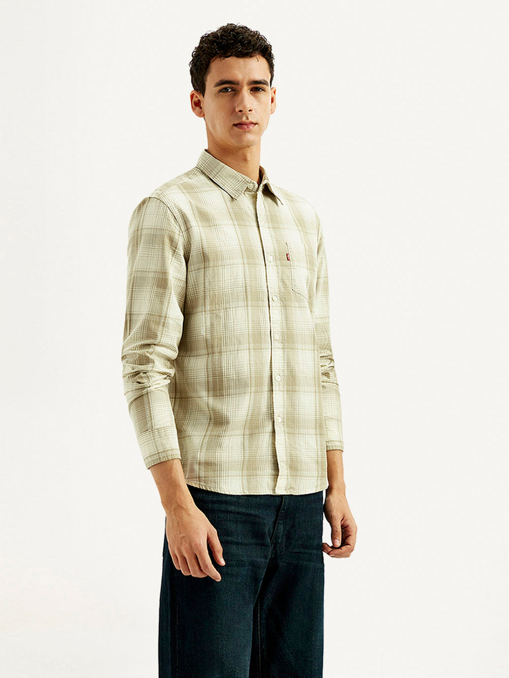 Men's Plaid Slim Fit Shirt