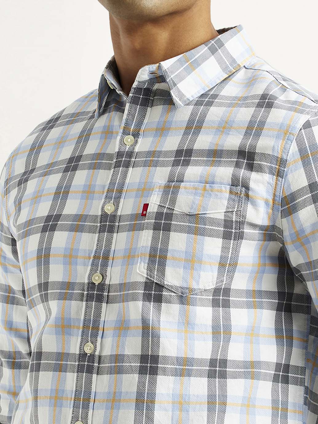 Men's Checkered Multi Color Slim Fit Shirt