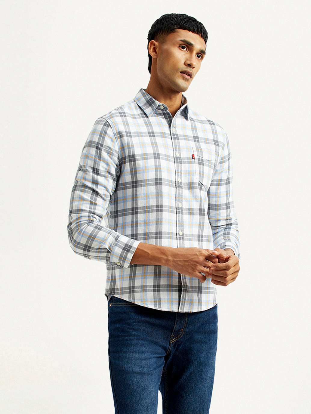 Men's Checkered Multi Color Slim Fit Shirt