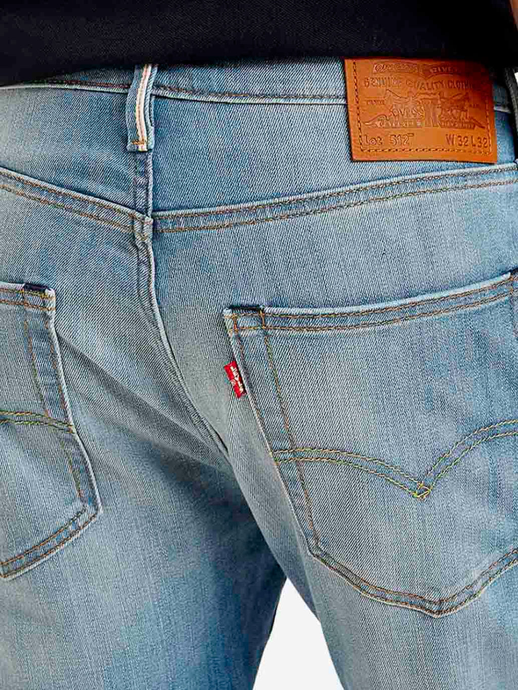 Men's 512 Blue Slim Tapered Fit Mid Rise Jeans