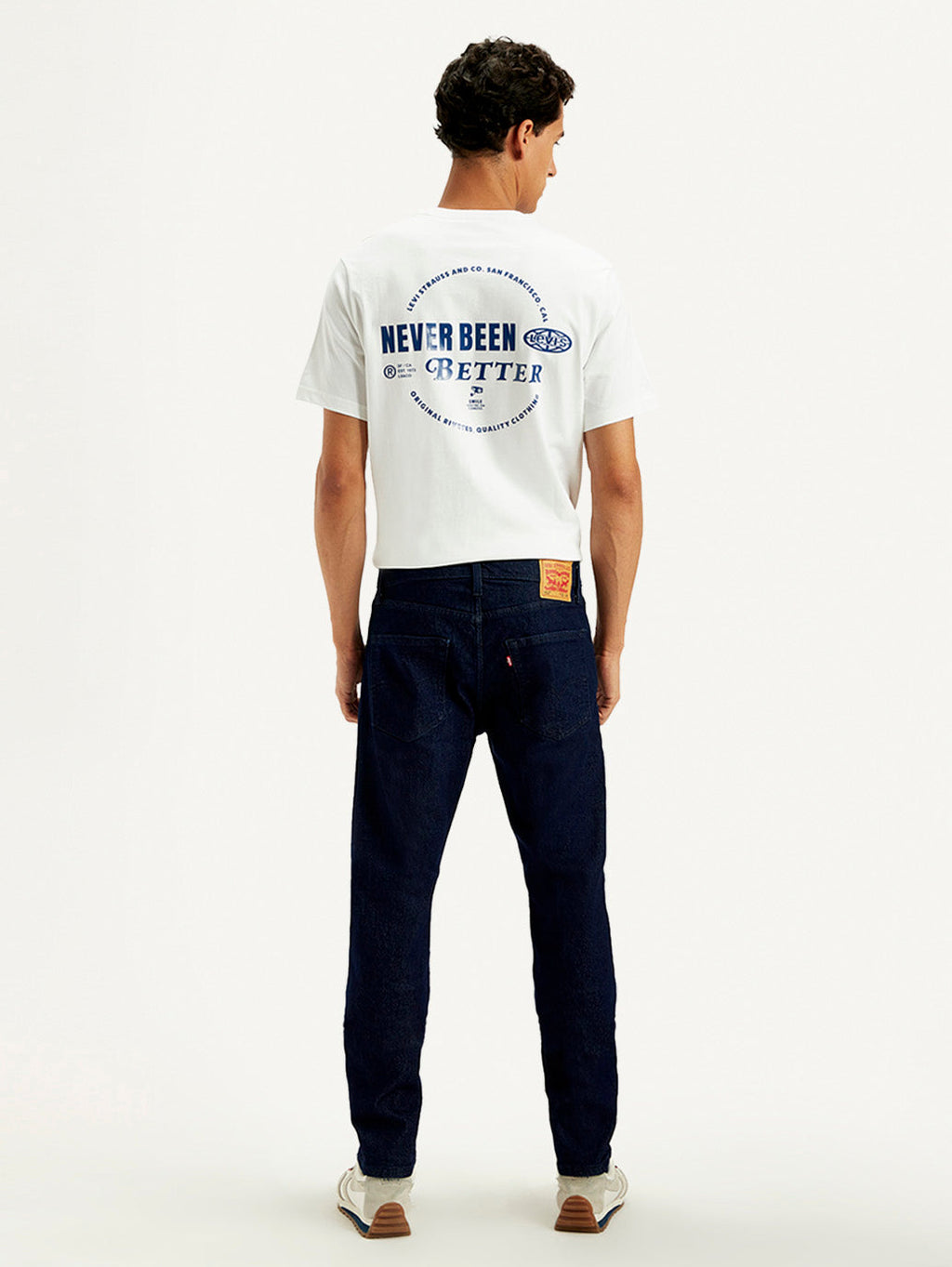 Men's 512 Dark Blue Slim Tapered Fit Mid Rise Jeans