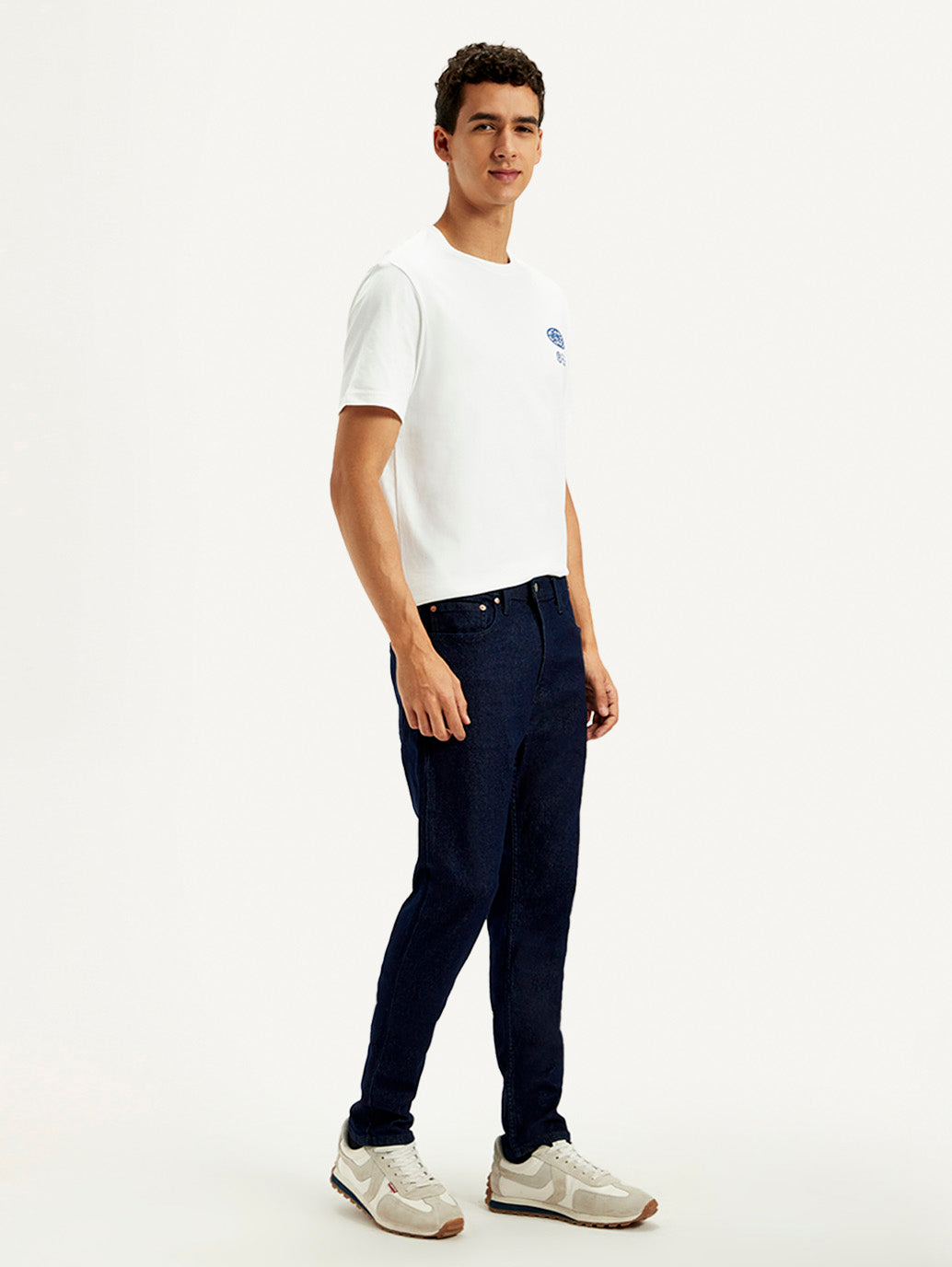 Men's 512 Dark Blue Slim Tapered Fit Mid Rise Jeans